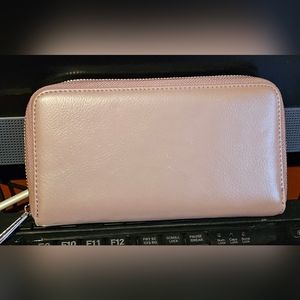 Wallet- 36 standing cards + 2 slots for paper money- old country rose, mauve.